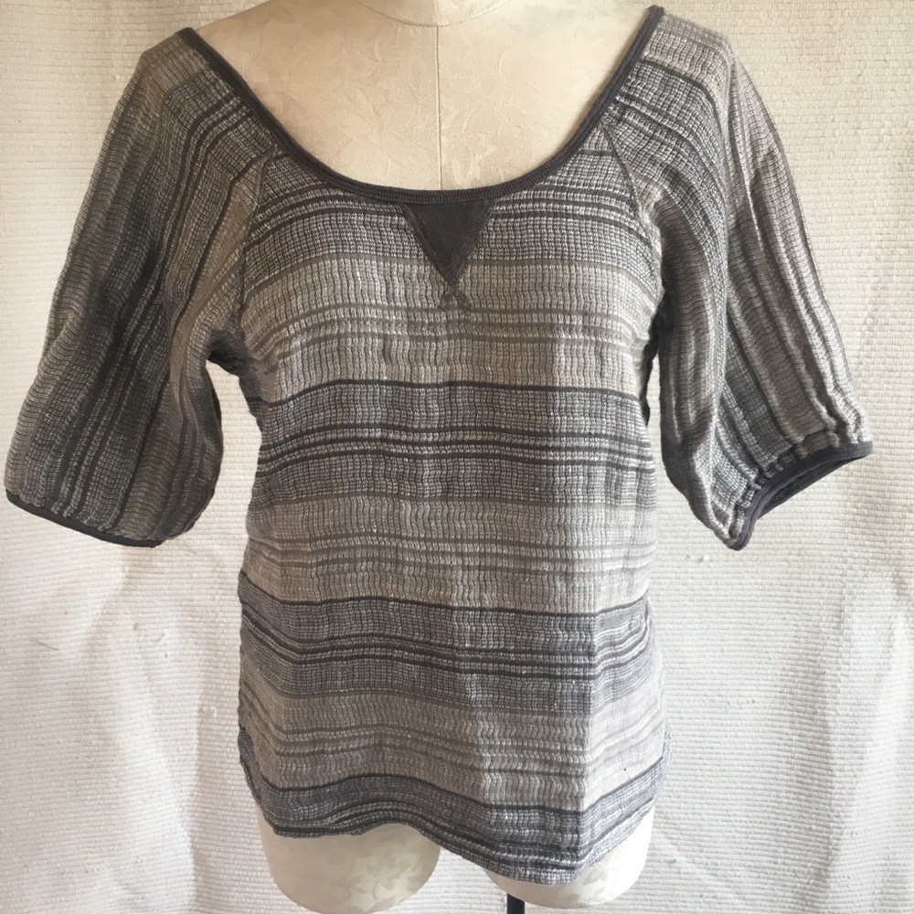 Ace & Jig Reversible Striped 100% Cotton Top - Picture 2 of 8